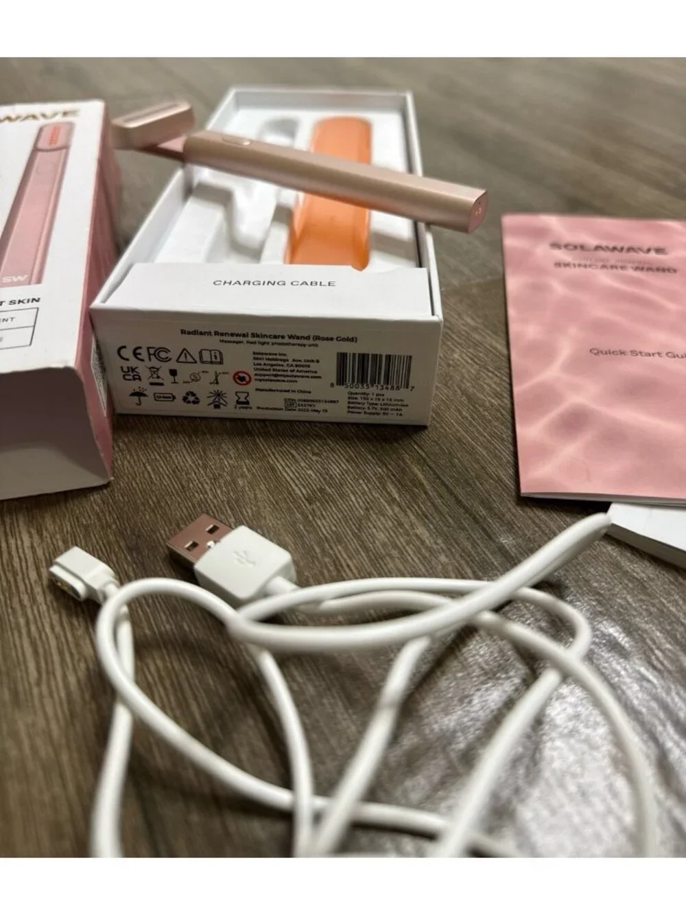 Solawave 4-in-1 Radiant Renewal Skincare Wand with Red Light Device